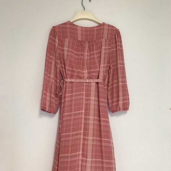 NWT Leticia Plaid Wrap Dress - Picture 11 of 12